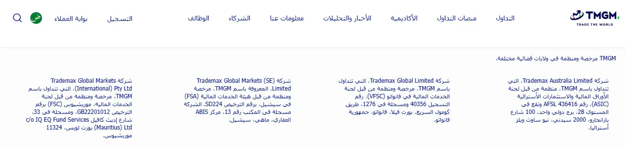 كيانات قانونية مسجلة تختلف تماماً عن الاسم التجاري