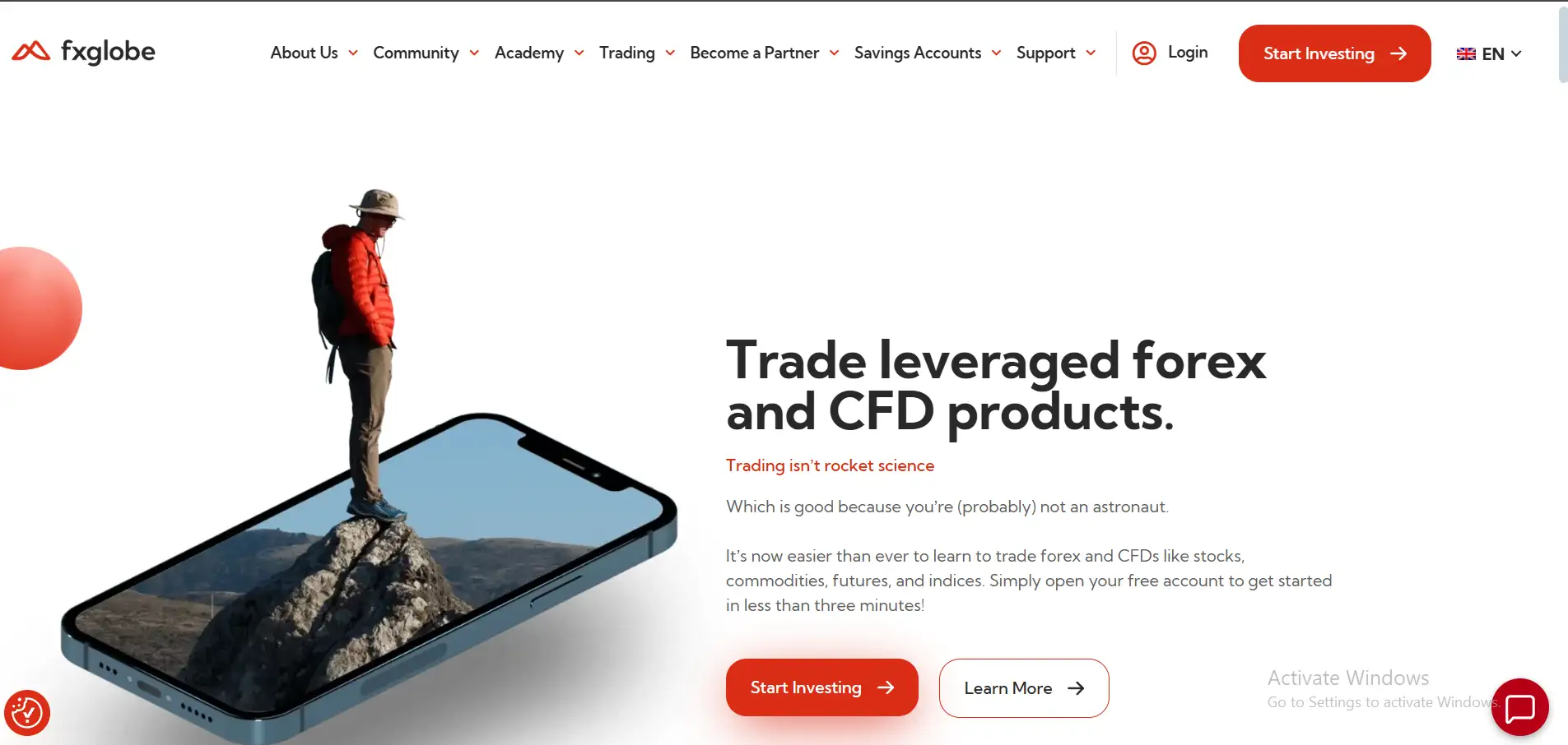 موقع شركة إف إكس غلوب النصابة