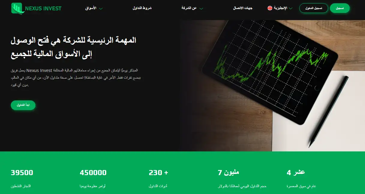 نصب شركة Nexus Invest