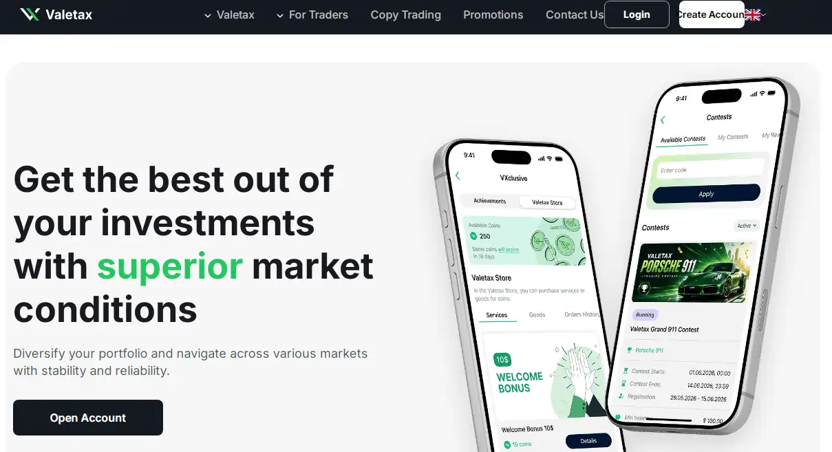 موقع شركة Valetax